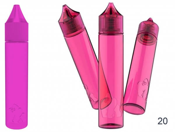 Chubby Gorilla - 30ml - soft - LDPE - Unicorn Leerflasche Flasche - pink - 20er Set
