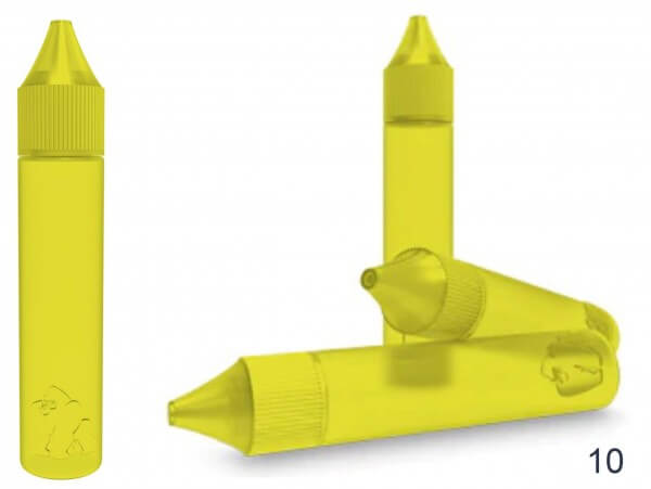 Chubby Gorilla - 30ml - soft - LDPE - Unicorn Leerflasche Flasche - gelb - 10er Set